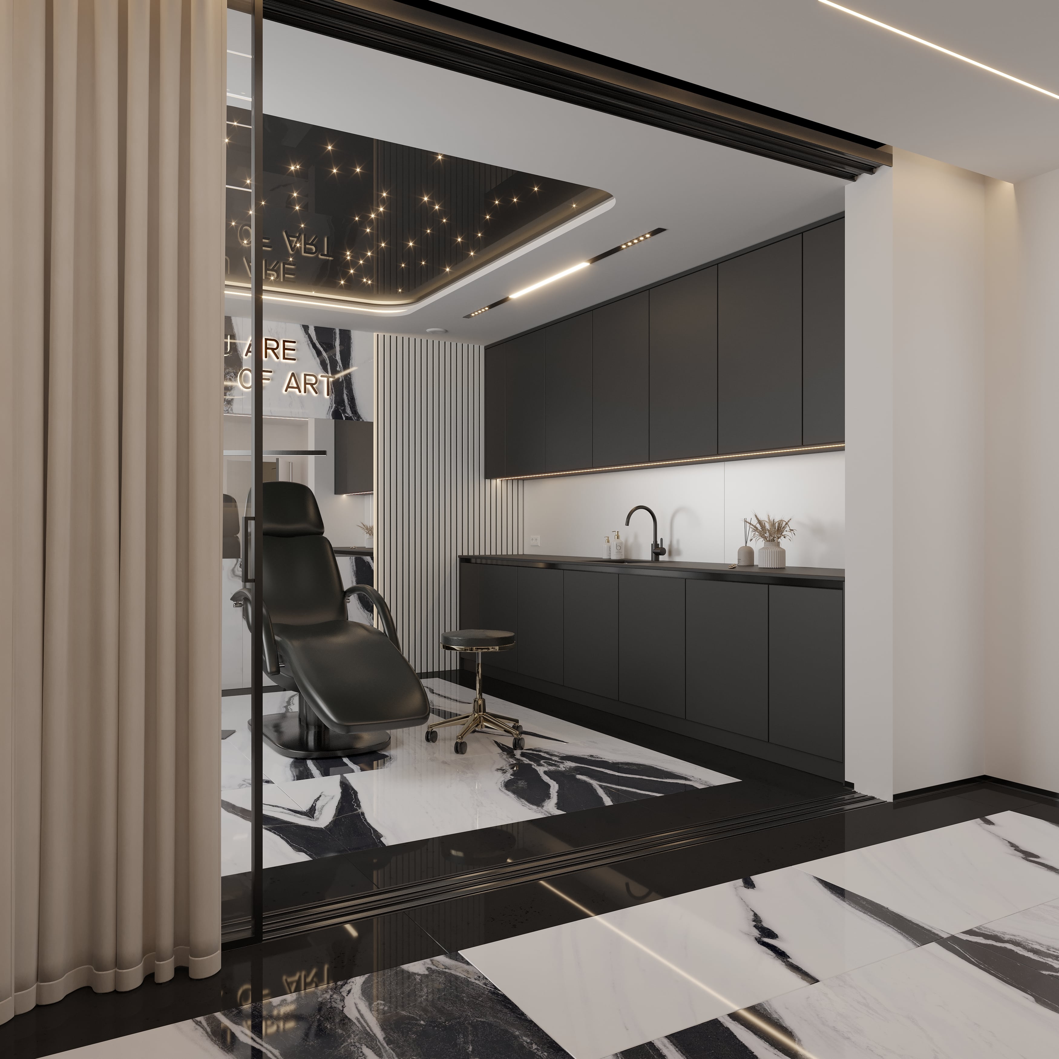 Wizualizacja projektu: Gabinet medycyny estetycznej